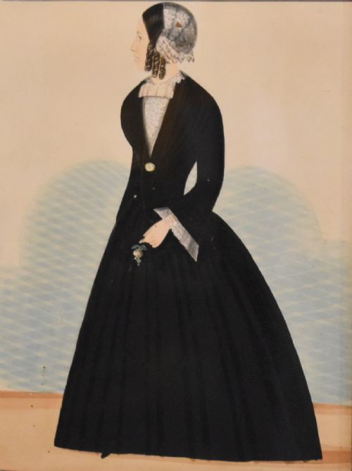 NAVE VICTORIAN WATERCOLOUR PORTRAIT - ADDITIONAL PHOTO 4