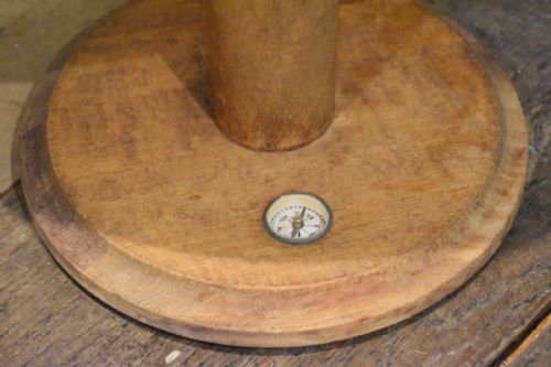 GLOBE WITH OAK BASE SET WITH COMPASS - ADDITIONAL PHOTO 3