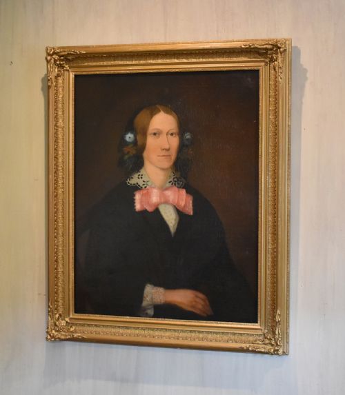 victorian nave oil painting portrait of a lady - CATEGORY: ANTIQUE ART - DATED 1850