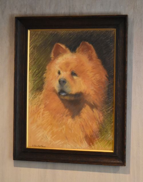 PASTEL DRAWING OF A CHOW DOG BY FAITH KENWORTHY BROWN - ADDITIONAL PHOTO 1