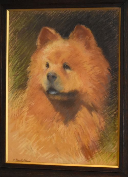 PASTEL DRAWING OF A CHOW DOG BY FAITH KENWORTHY BROWN - ADDITIONAL PHOTO 2