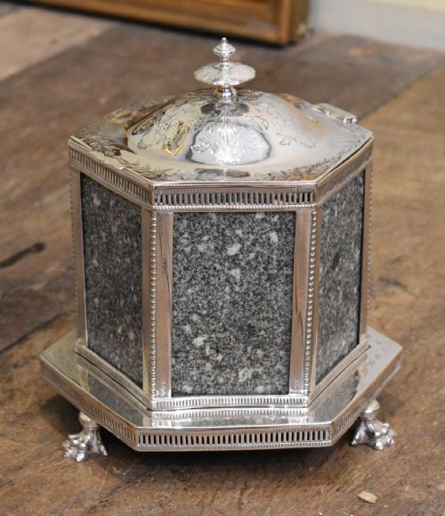 FINE VICTORIAN SILVER PLATE BISCUIT BOX OR BARREL - ADDITIONAL PHOTO 1