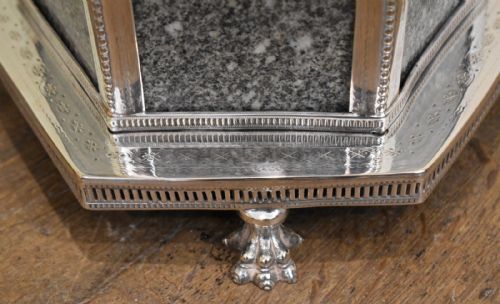 FINE VICTORIAN SILVER PLATE BISCUIT BOX OR BARREL - ADDITIONAL PHOTO 4