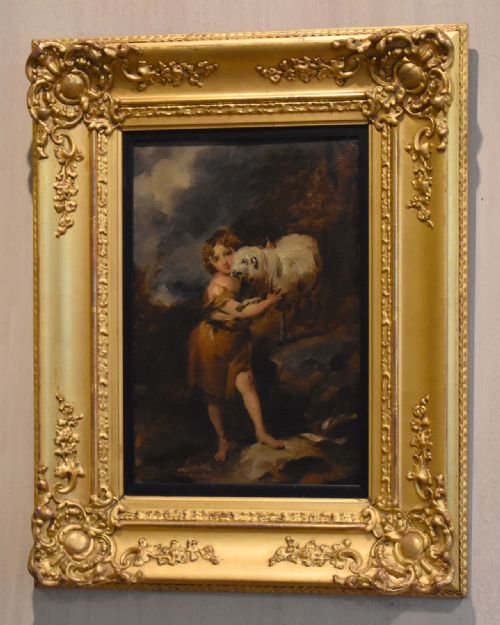 OIL PAINTING AFTER MURILLO THE INFANT SAINT JOHN - ADDITIONAL PHOTO 1