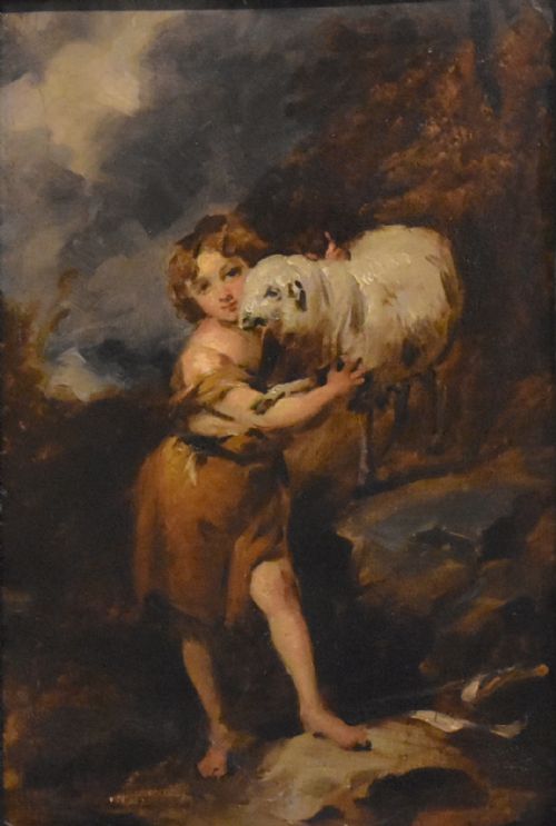 OIL PAINTING AFTER MURILLO THE INFANT SAINT JOHN - ADDITIONAL PHOTO 3