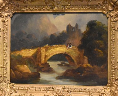 PAIR OF VICTORIAN LANDSCAPE OIL PAINTINGS - ADDITIONAL PHOTO 3