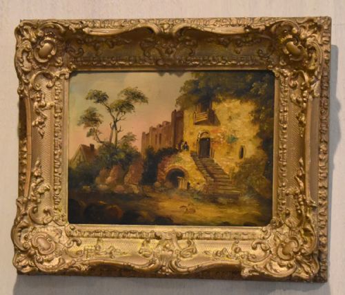 PAIR OF VICTORIAN LANDSCAPE OIL PAINTINGS - ADDITIONAL PHOTO 4