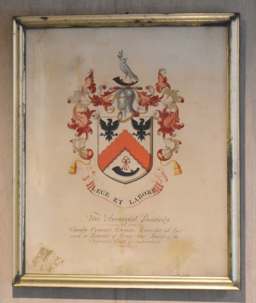 VICTORIAN WATERCOLOUR ARMORIAL - ADDITIONAL PHOTO 1