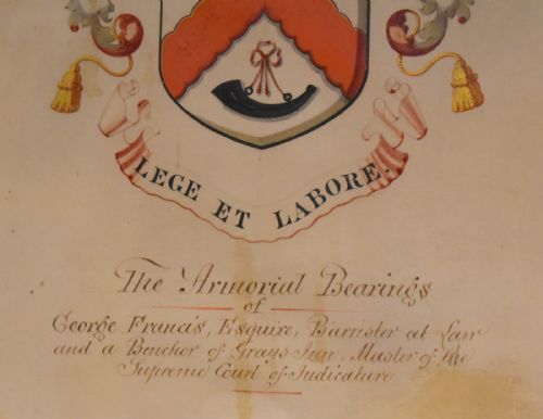 VICTORIAN WATERCOLOUR ARMORIAL - ADDITIONAL PHOTO 4