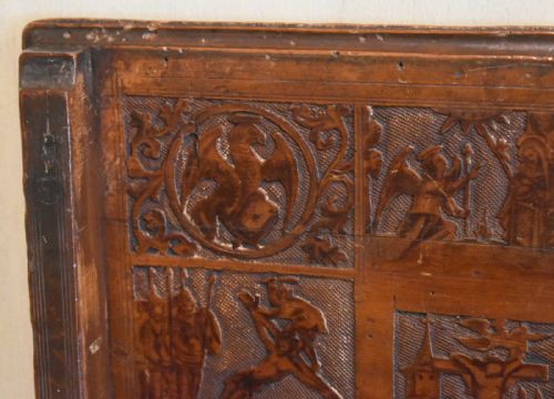 ITALIAN RENAISSANCE CEDAR BOX ON LATER STAND - ADDITIONAL PHOTO 6