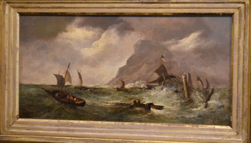 FINE VICTORIAN MARINE SEASCAPE OIL PAINTING - ADDITIONAL PHOTO 1