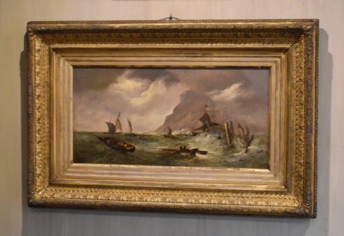 FINE VICTORIAN MARINE SEASCAPE OIL PAINTING - ADDITIONAL PHOTO 2