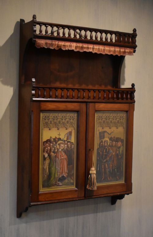 victorian gothic revival hanging cupboard - CATEGORY: ANTIQUE FURNITURE - DATED 1870