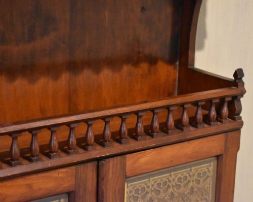 VICTORIAN GOTHIC REVIVAL HANGING CUPBOARD - ADDITIONAL PHOTO 6