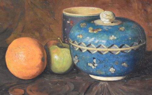 STILL LIFE OIL PAINTING BY HEF VIVIAN - ADDITIONAL PHOTO 3