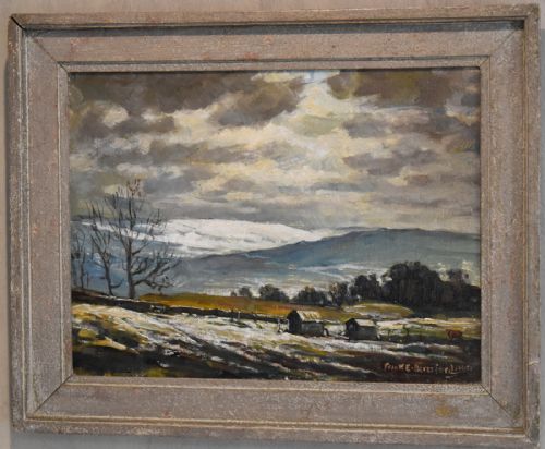WINTER LANDSCAPE OIL PAINTING BY FRANK E BERESFORD - ADDITIONAL PHOTO 1
