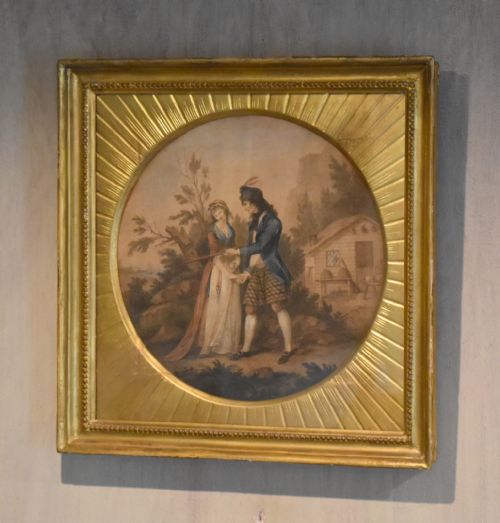 PAIR OF GEORGIAN PRINTS IN ORIGINAL GILT FRAMES - ADDITIONAL PHOTO 2
