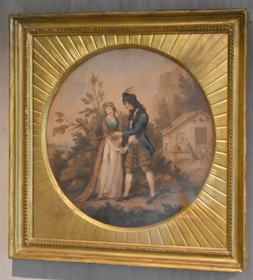 PAIR OF GEORGIAN PRINTS IN ORIGINAL GILT FRAMES - ADDITIONAL PHOTO 3