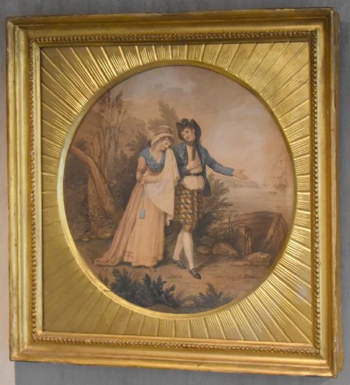 PAIR OF GEORGIAN PRINTS IN ORIGINAL GILT FRAMES - ADDITIONAL PHOTO 5