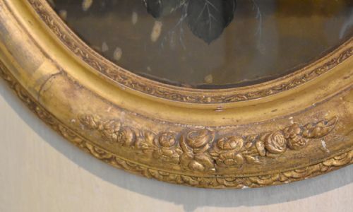 FINE VICTORIAN STILL LIFE OIL PAINTING ON CONVEX GLASS - ADDITIONAL PHOTO 3