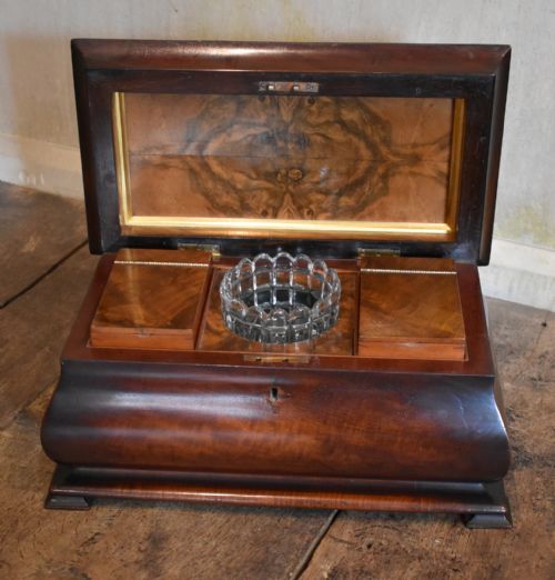 SUPERB LATE REGENCY MAHOGANY TEA CADDY - ADDITIONAL PHOTO 5
