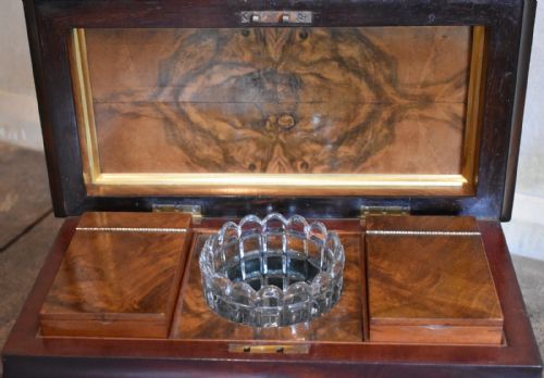 SUPERB LATE REGENCY MAHOGANY TEA CADDY - ADDITIONAL PHOTO 7