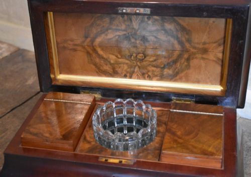 SUPERB LATE REGENCY MAHOGANY TEA CADDY - ADDITIONAL PHOTO 8
