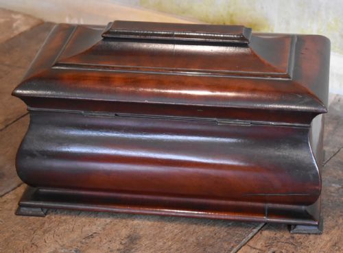 SUPERB LATE REGENCY MAHOGANY TEA CADDY - ADDITIONAL PHOTO 10