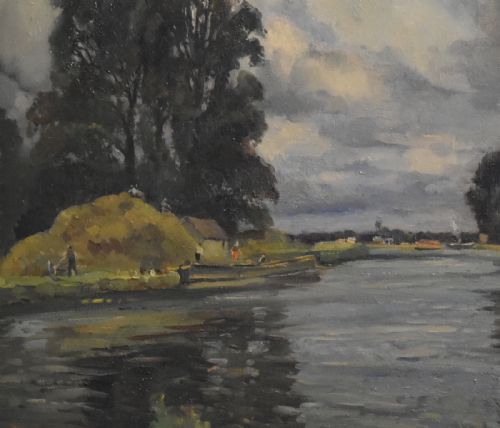 WELSH LANDSCAPE OIL PAINTING BY DONALD H FLOYD 18921965 - ADDITIONAL PHOTO 2