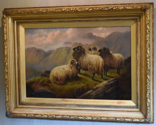 LARGE VICTORIAN OIL PAINTING BY WILLIAM PERRING HOLLYER - ADDITIONAL PHOTO 1