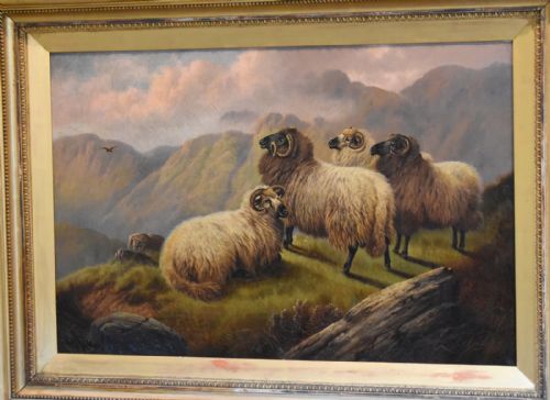 LARGE VICTORIAN OIL PAINTING BY WILLIAM PERRING HOLLYER - ADDITIONAL PHOTO 2