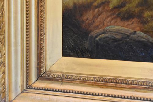 LARGE VICTORIAN OIL PAINTING BY WILLIAM PERRING HOLLYER - ADDITIONAL PHOTO 5