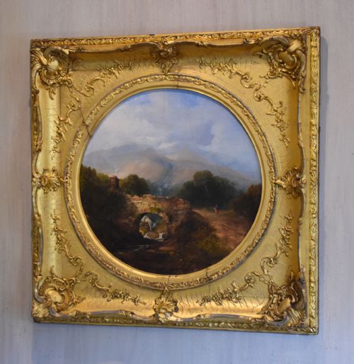 fine victorian welsh landscape oil painting - CATEGORY: ANTIQUE ART - DATED 1860
