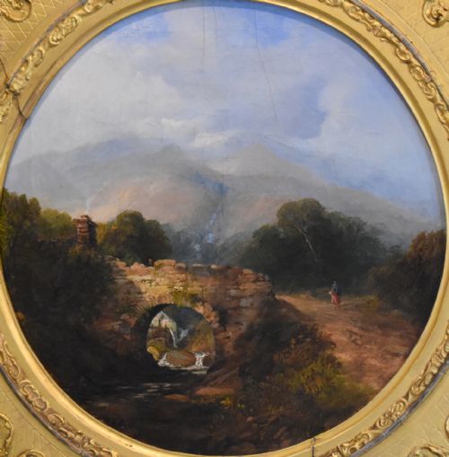 FINE VICTORIAN WELSH LANDSCAPE OIL PAINTING - ADDITIONAL PHOTO 3