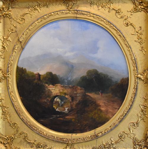 FINE VICTORIAN WELSH LANDSCAPE OIL PAINTING - ADDITIONAL PHOTO 5
