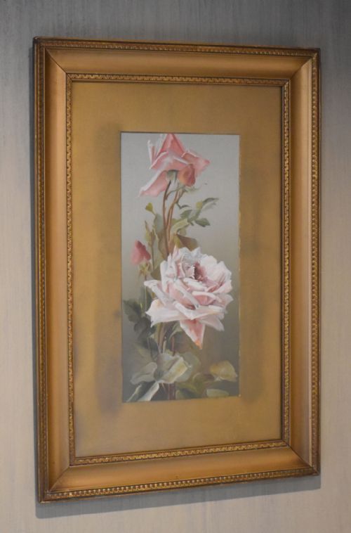 STILL LIFE OIL PAINTING OF ROSES - ADDITIONAL PHOTO 1
