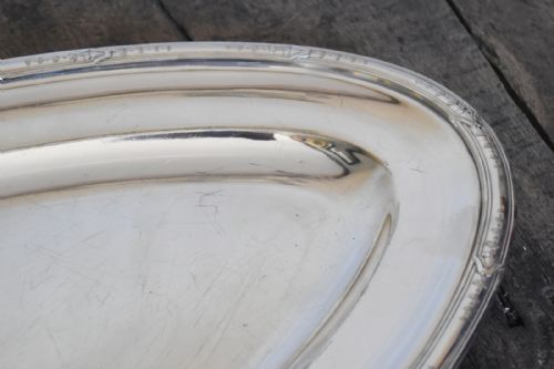 LARGE SILVER PLATE FISH PLATTER - ADDITIONAL PHOTO 3
