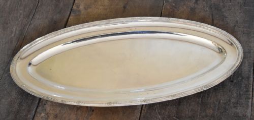 LARGE SILVER PLATE FISH PLATTER - ADDITIONAL PHOTO 6