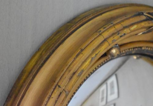 GOOD QUALITY GILT CONVEX MIRROR - ADDITIONAL PHOTO 3
