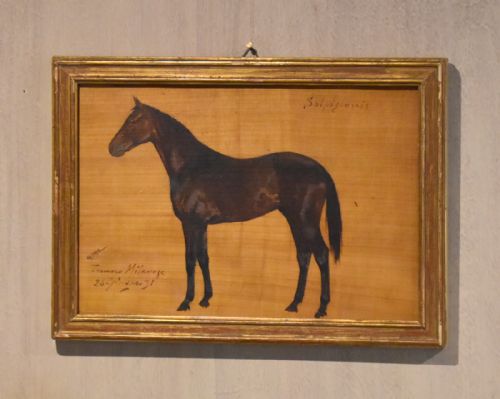 PAIR OF ITALIAN HORSE OIL PAINTINGS - ADDITIONAL PHOTO 1