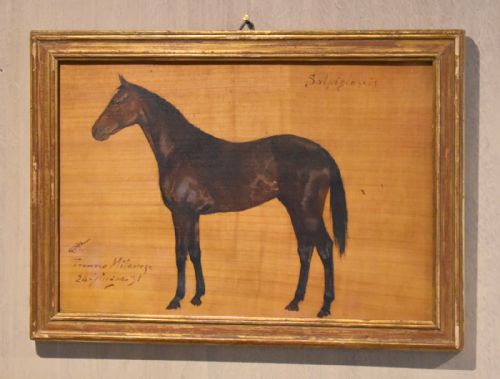 PAIR OF ITALIAN HORSE OIL PAINTINGS - ADDITIONAL PHOTO 2
