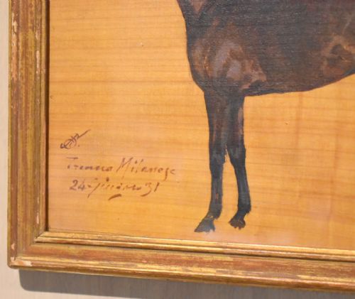 PAIR OF ITALIAN HORSE OIL PAINTINGS - ADDITIONAL PHOTO 3