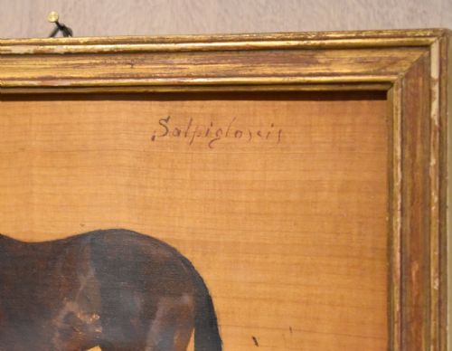 PAIR OF ITALIAN HORSE OIL PAINTINGS - ADDITIONAL PHOTO 4