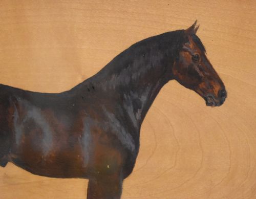 PAIR OF ITALIAN HORSE OIL PAINTINGS - ADDITIONAL PHOTO 12
