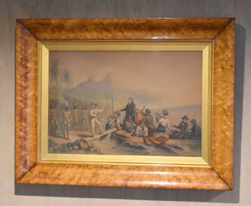 PAIR OF VICTORIAN BAXTER PRINTS IN MAPLE FRAMES - ADDITIONAL PHOTO 2
