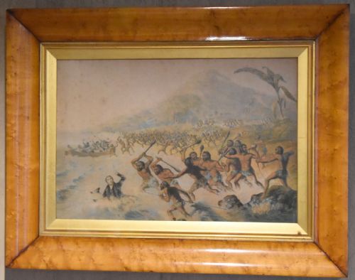 PAIR OF VICTORIAN BAXTER PRINTS IN MAPLE FRAMES - ADDITIONAL PHOTO 6