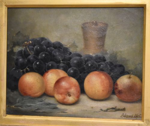 FINE STILL LIFE OIL PAINTING BY EDWARD ADAMS - ADDITIONAL PHOTO 3