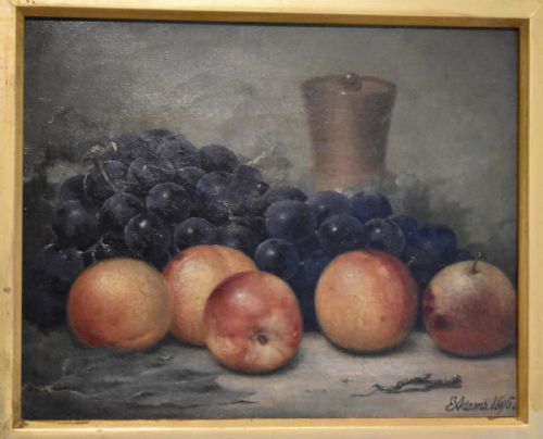 FINE STILL LIFE OIL PAINTING BY EDWARD ADAMS - ADDITIONAL PHOTO 4