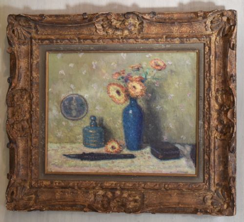 FRENCH IMPRESSIONIST STILL LIFE OIL PAINTING - ADDITIONAL PHOTO 1
