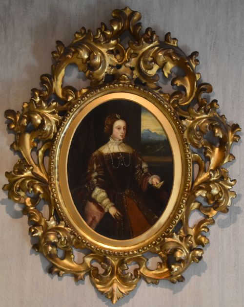 OIL PAINTING PORTRAIT OF ISABELLA OF PORTUGAL AFTER TITIAN - ADDITIONAL PHOTO 1